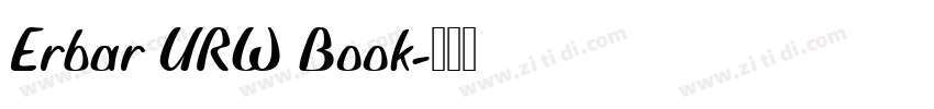 Erbar URW Book字体转换